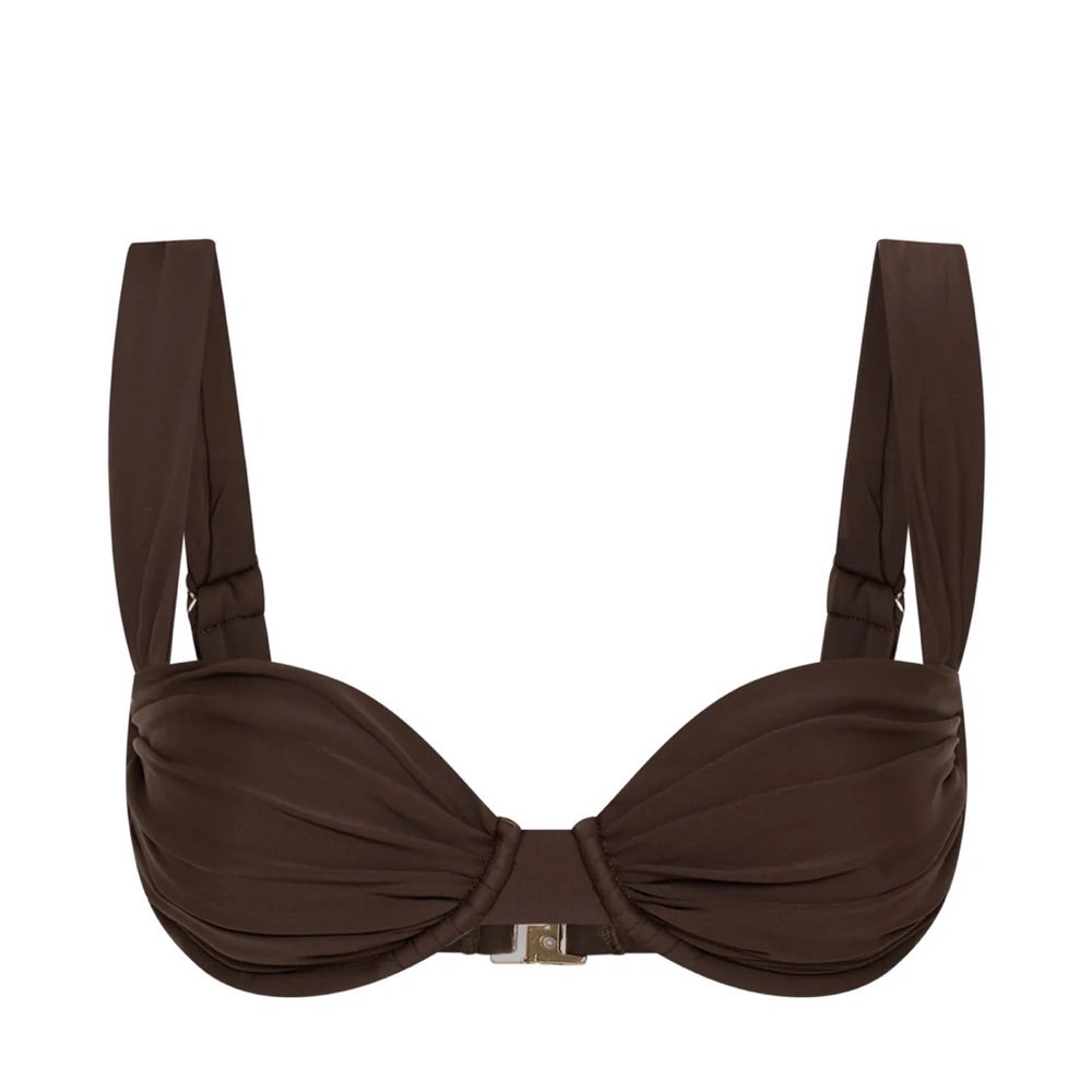 Elegant Brown Bikini Top
